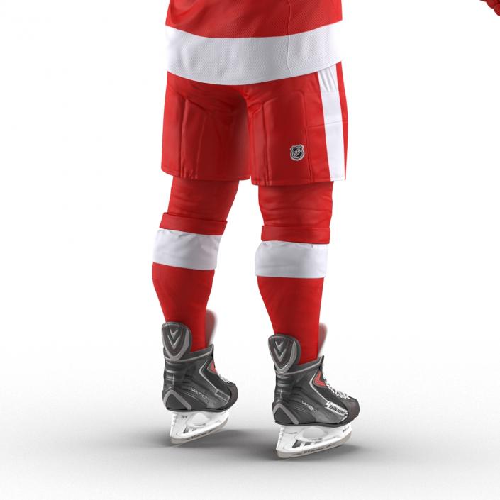 Hockey Equipment Detroit Red Wings 3D model