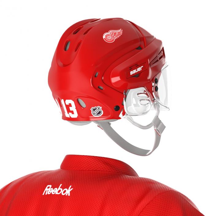 Hockey Equipment Detroit Red Wings 3D model