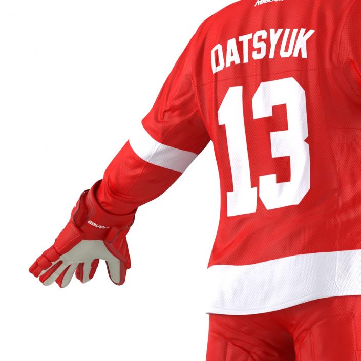 Hockey Equipment Detroit Red Wings 3D model