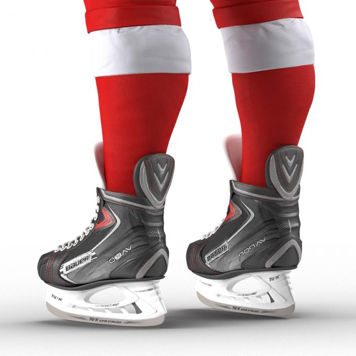 Hockey Equipment Detroit Red Wings 3D model