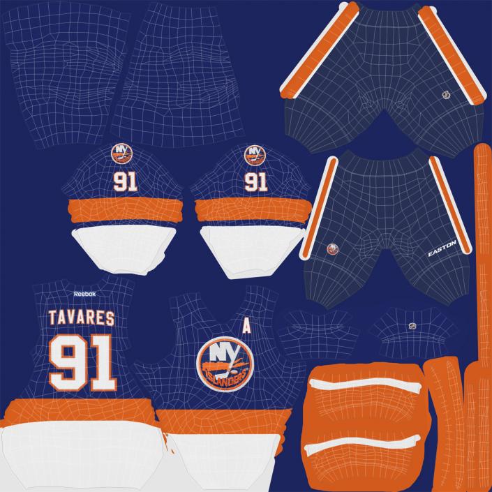 3D Hockey Equipment Islanders