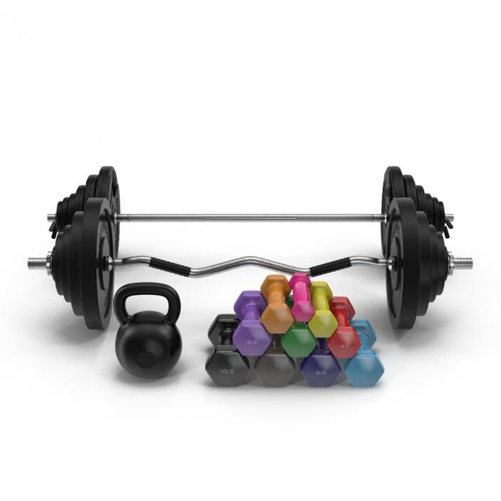 Weights and Dumbbells Collection 3D