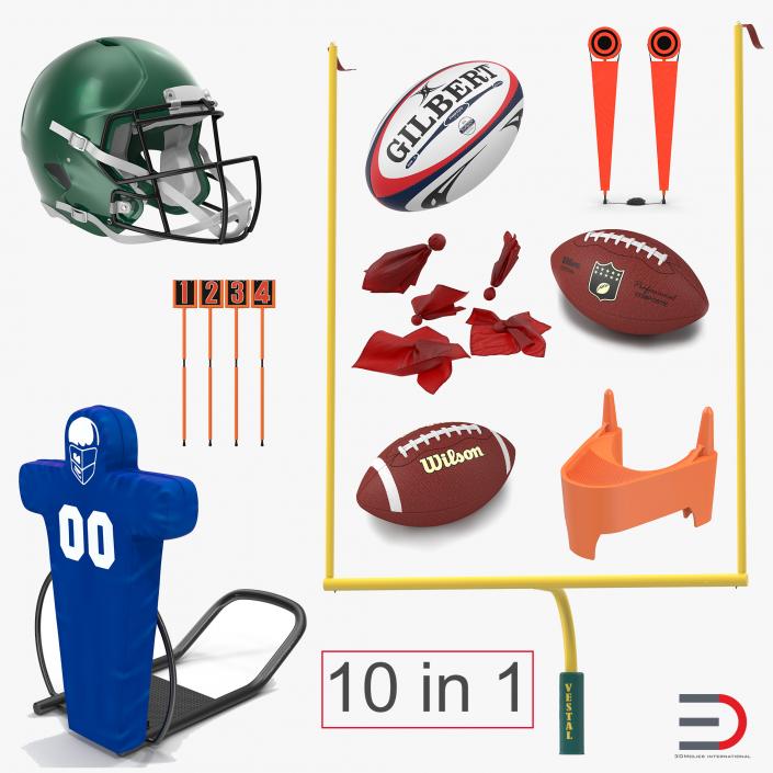 3D Football Equipment Collection 2