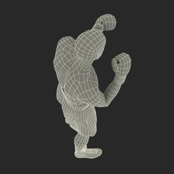 Adult Boxer Man 2 Pose 2 3D model