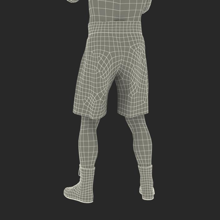 Adult Boxer Man 2 Pose 2 3D model