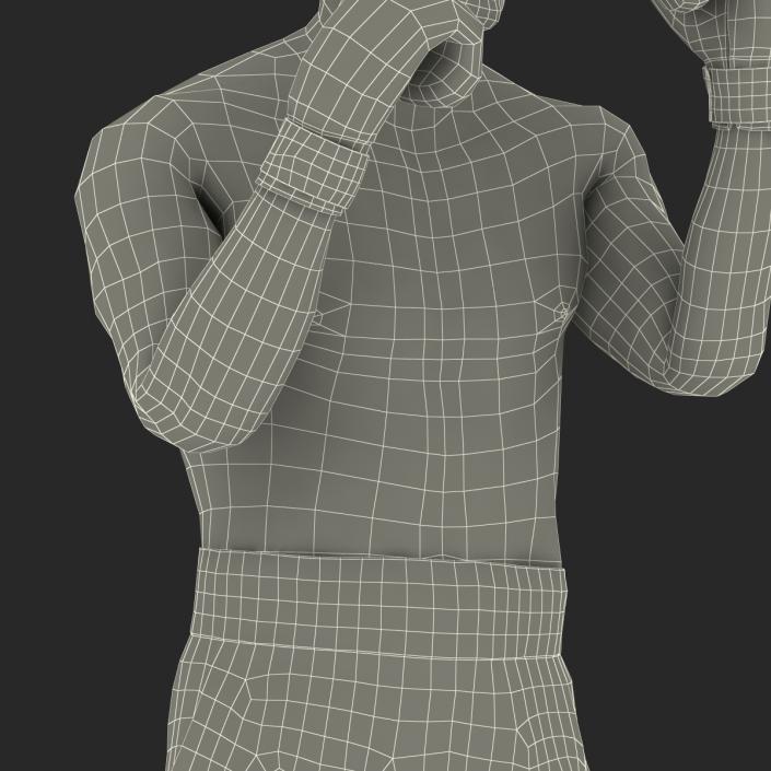 Adult Boxer Man 2 Pose 2 3D model