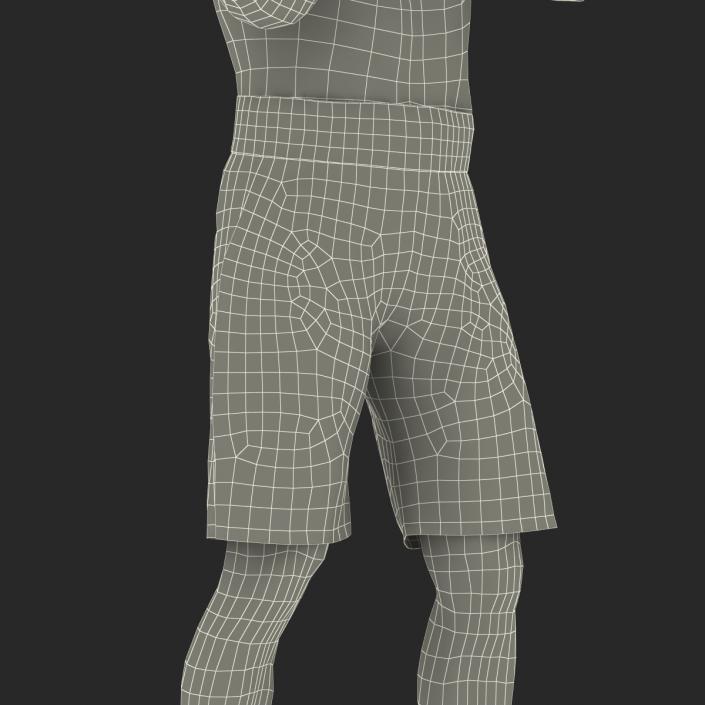 Adult Boxer Man 2 Pose 2 3D model