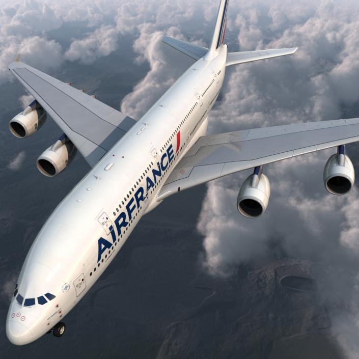 3D Airbus A380-900 Air France