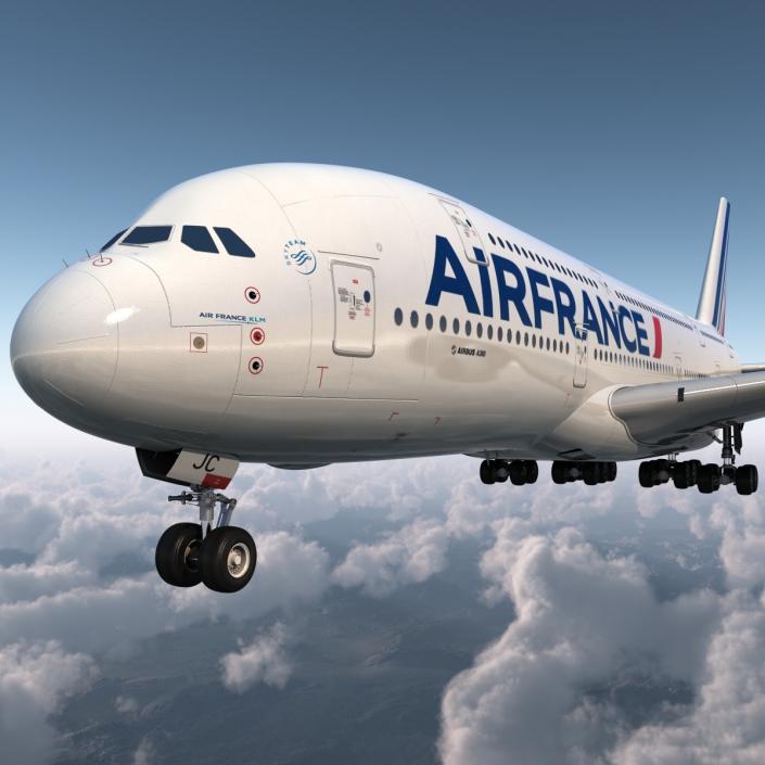 3D Airbus A380-900 Air France