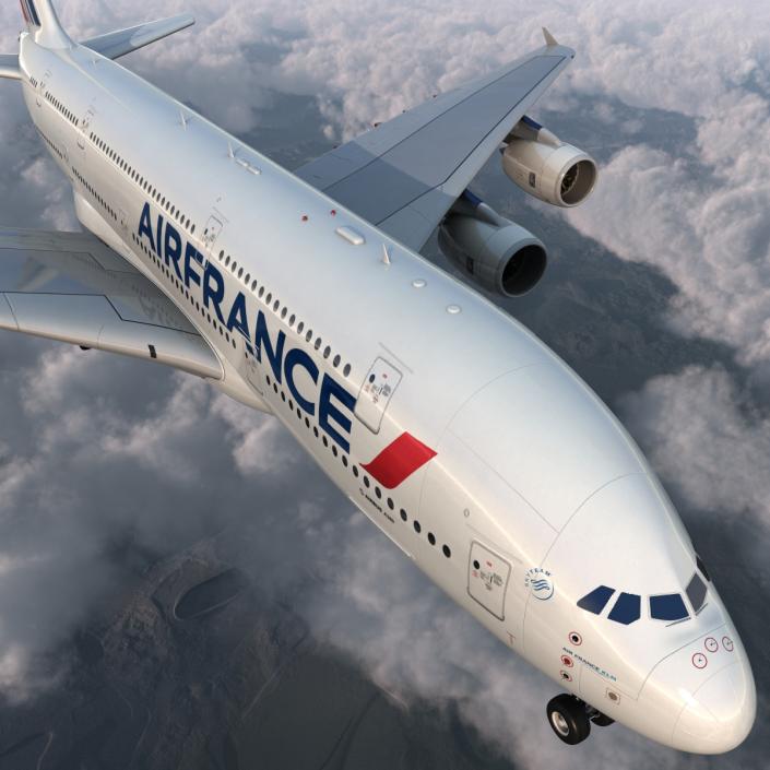 3D Airbus A380-900 Air France