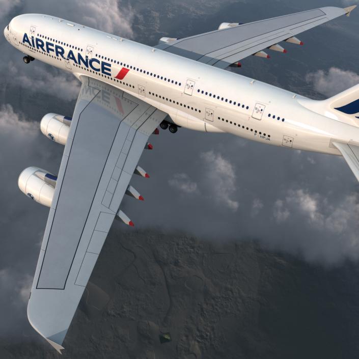 3D Airbus A380-900 Air France