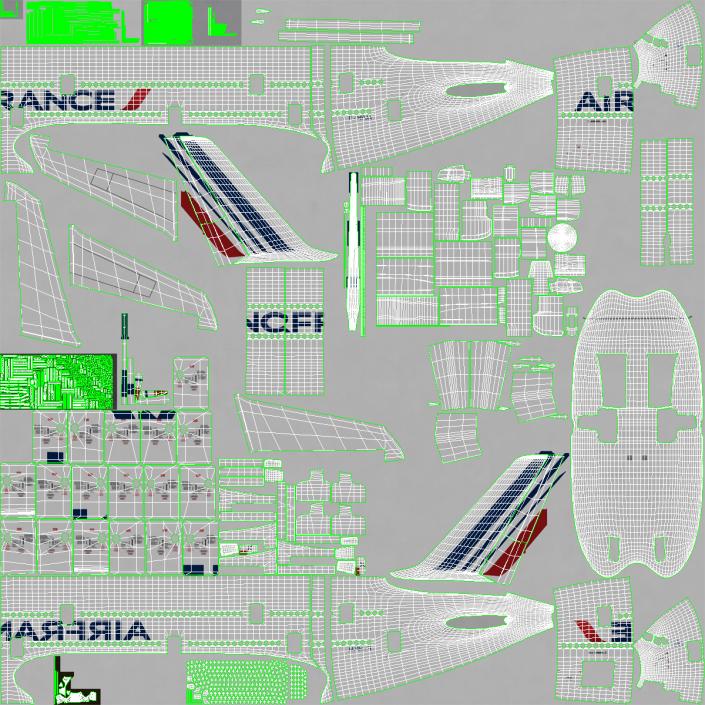 3D Airbus A380-900 Air France