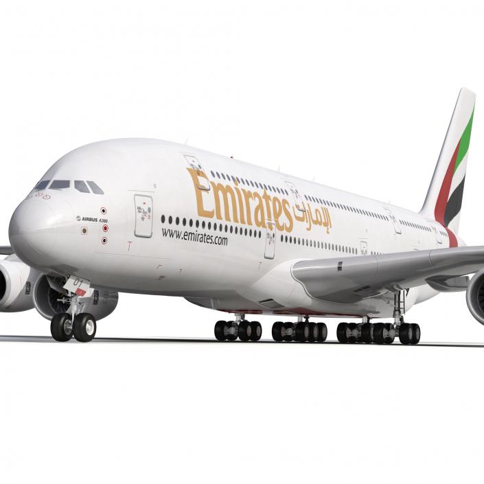 Airbus A380-900 Emirates 3D model