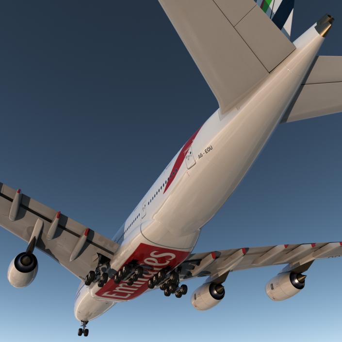 Airbus A380-900 Emirates 3D model