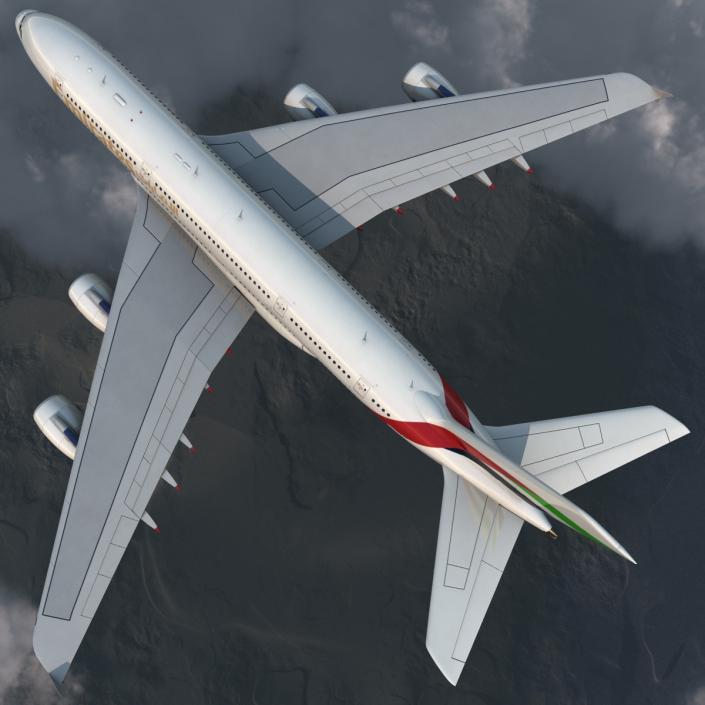 Airbus A380-900 Emirates 3D model