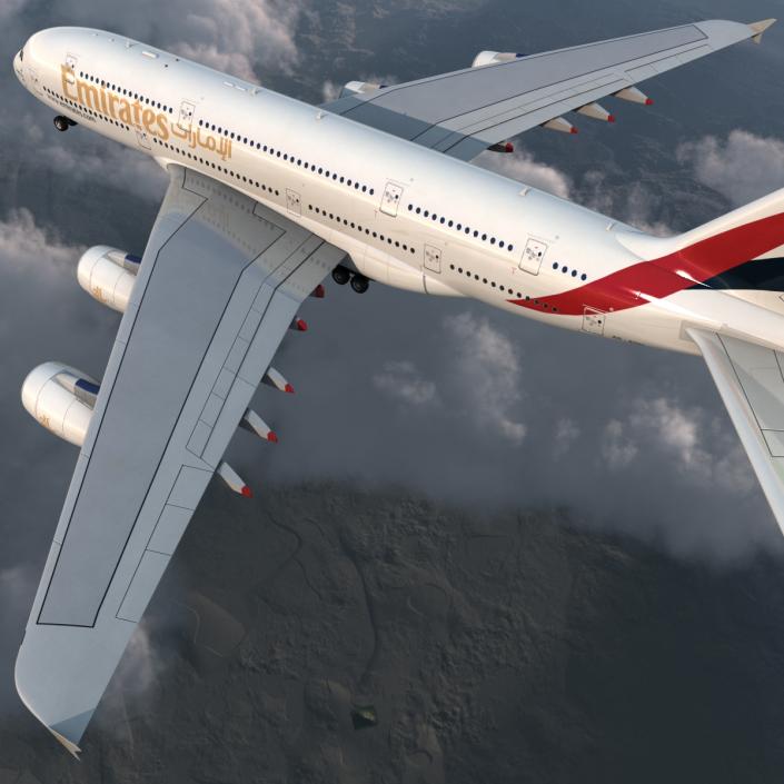 Airbus A380-900 Emirates 3D model