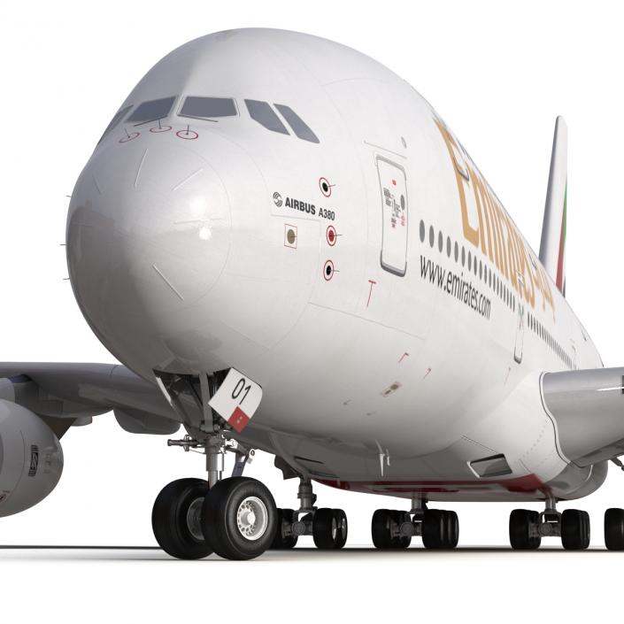 Airbus A380-900 Emirates 3D model