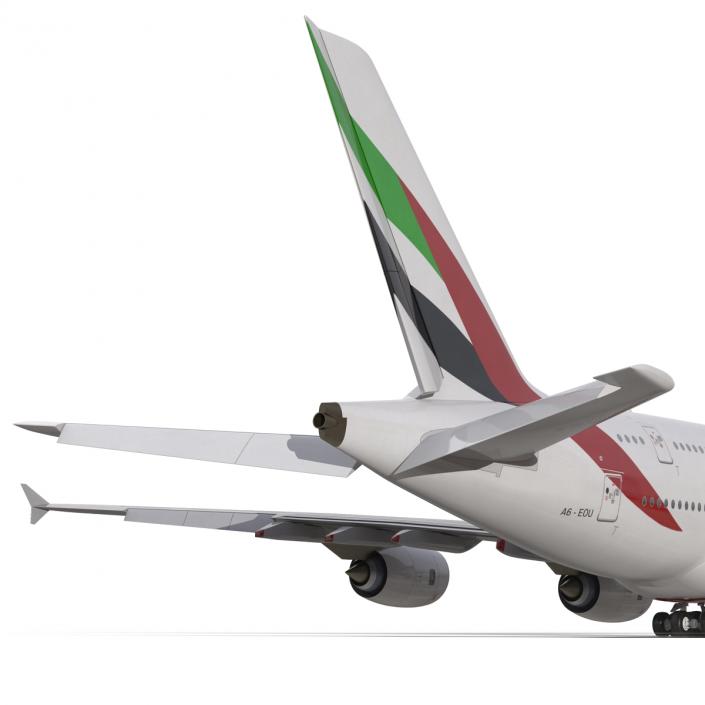 Airbus A380-900 Emirates 3D model