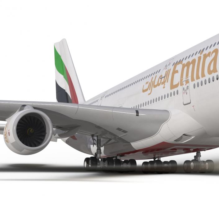 Airbus A380-900 Emirates 3D model