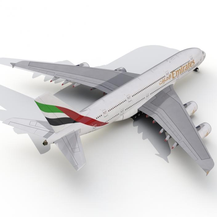 Airbus A380-900 Emirates 3D model