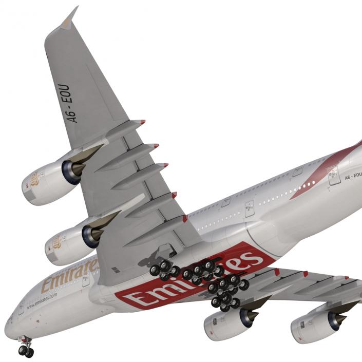 Airbus A380-900 Emirates 3D model