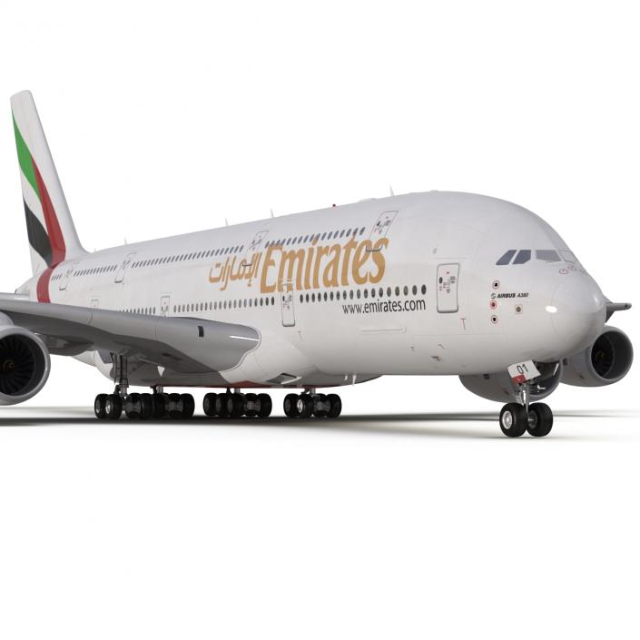 Airbus A380-900 Emirates 3D model