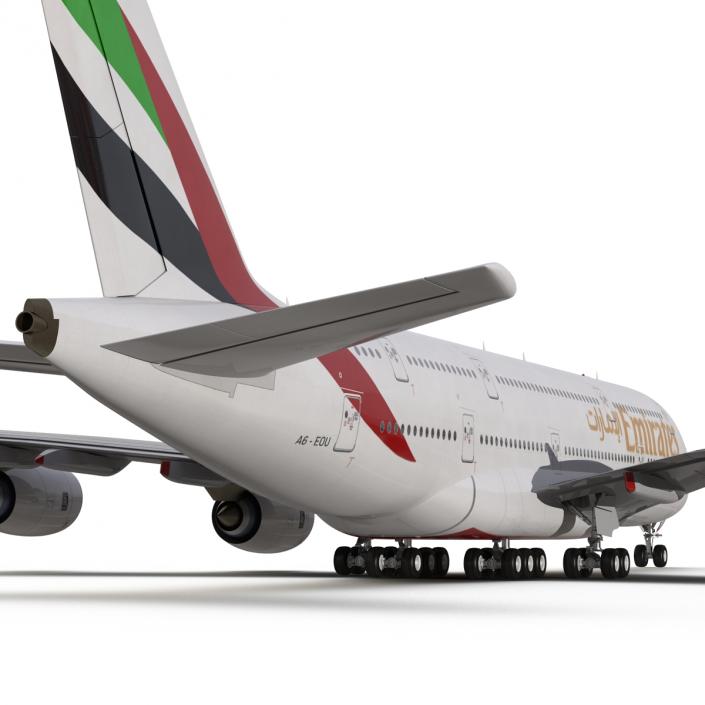 Airbus A380-900 Emirates 3D model