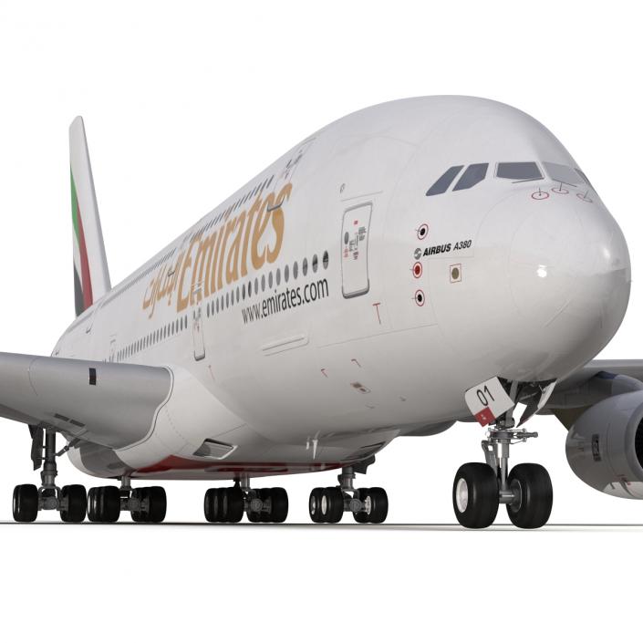 Airbus A380-900 Emirates 3D model