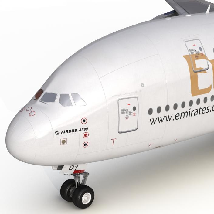 Airbus A380-900 Emirates 3D model