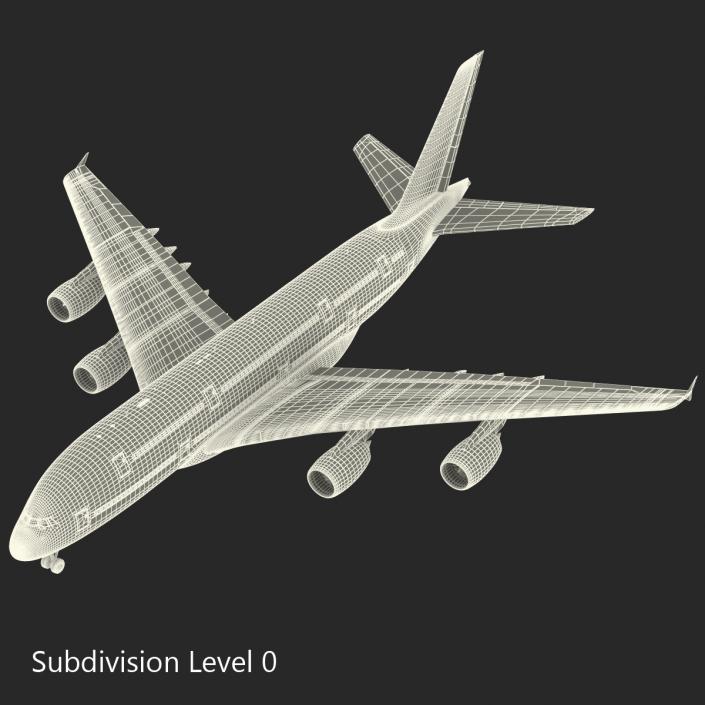 Airbus A380-900 Emirates 3D model