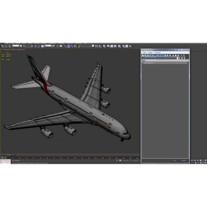 Airbus A380-900 Emirates 3D model