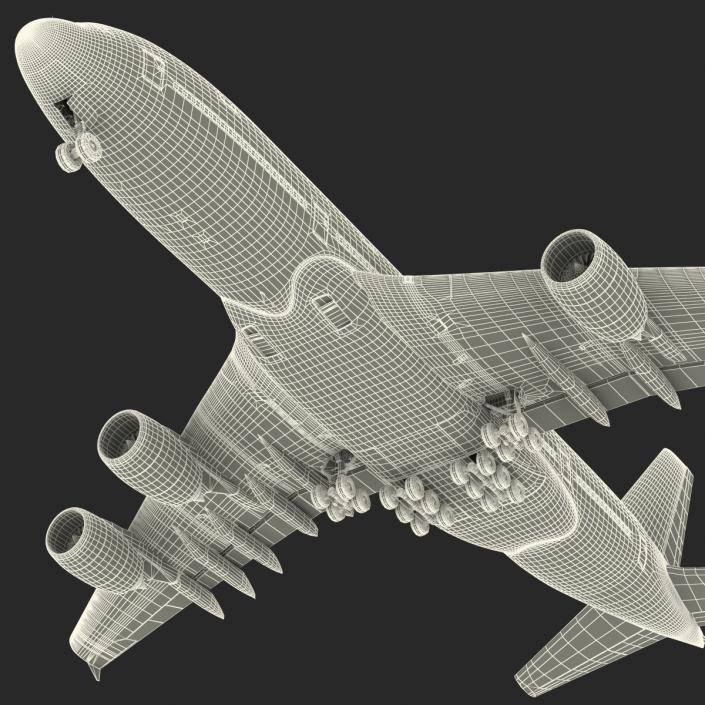 Airbus A380-900 Emirates 3D model