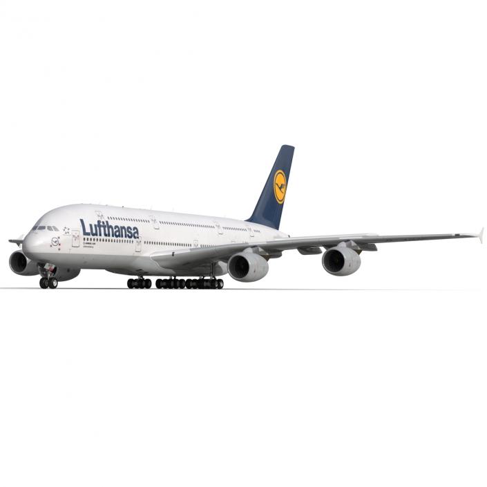 3D model Airbus A380-900 Lufthansa