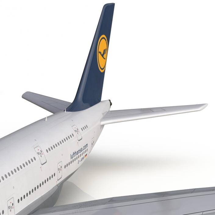 3D model Airbus A380-900 Lufthansa