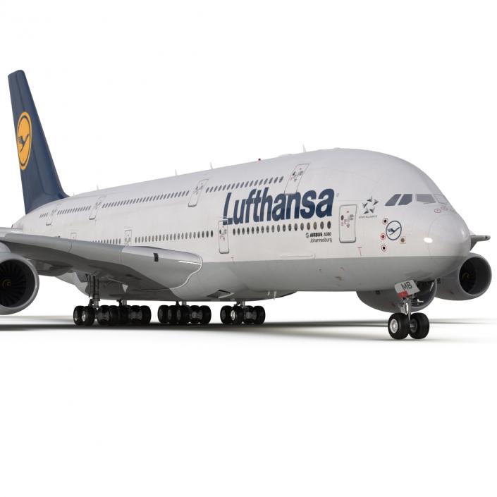 3D model Airbus A380-900 Lufthansa