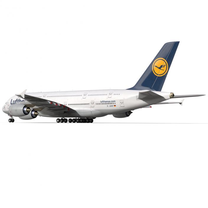 3D model Airbus A380-900 Lufthansa