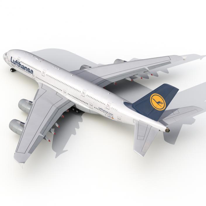 3D model Airbus A380-900 Lufthansa