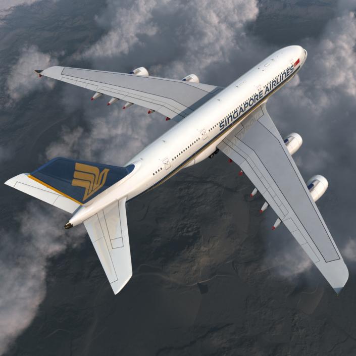 Airbus A380-900 Singapore Airlines 3D model