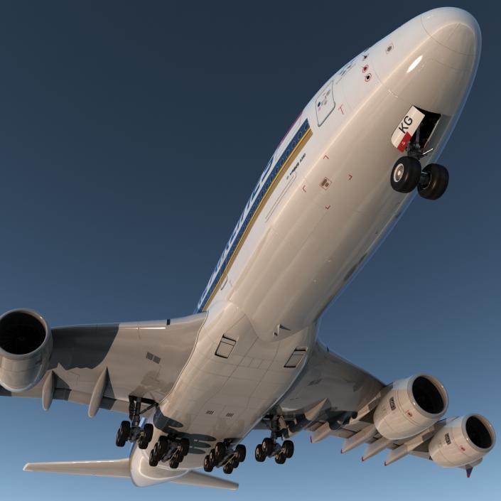 Airbus A380-900 Singapore Airlines 3D model