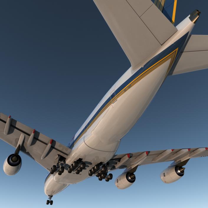 Airbus A380-900 Singapore Airlines 3D model