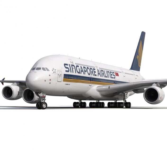 Airbus A380-900 Singapore Airlines 3D model