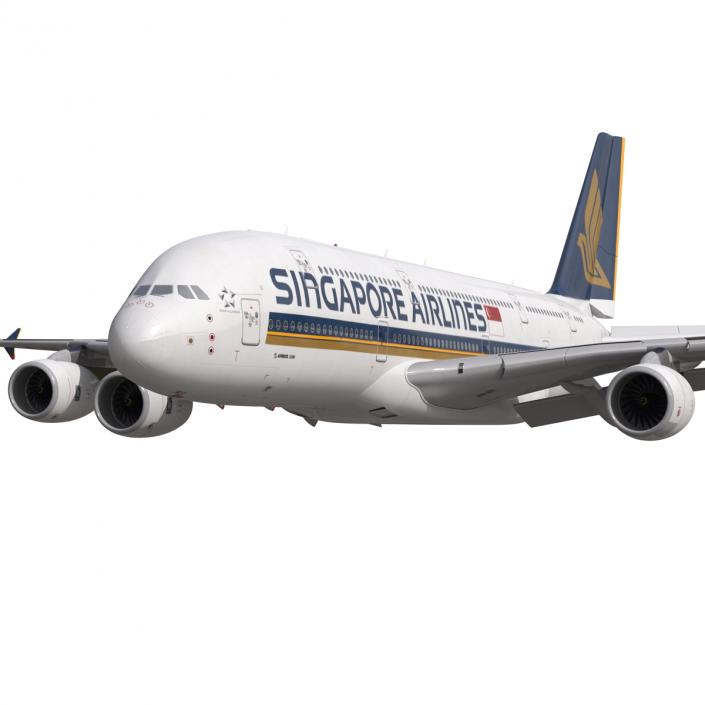 Airbus A380-900 Singapore Airlines 3D model