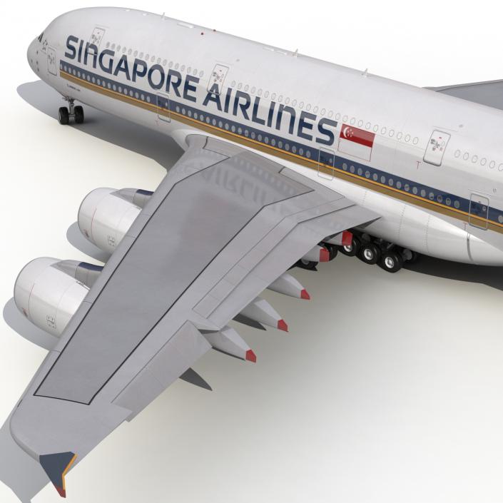 Airbus A380-900 Singapore Airlines 3D model