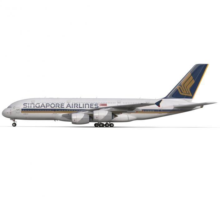 Airbus A380-900 Singapore Airlines 3D model