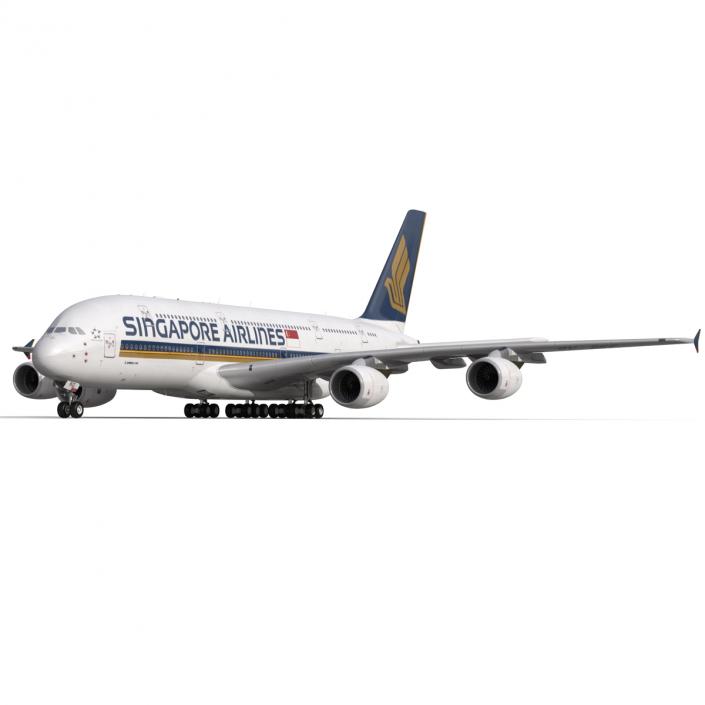 Airbus A380-900 Singapore Airlines 3D model