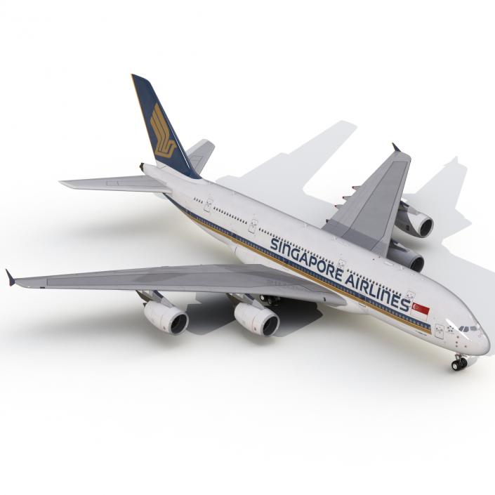 Airbus A380-900 Singapore Airlines 3D model