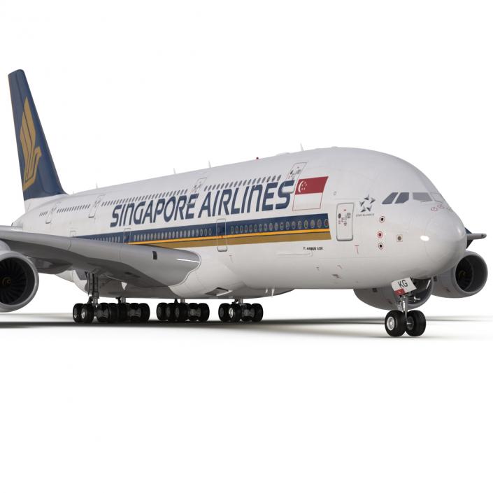 Airbus A380-900 Singapore Airlines 3D model