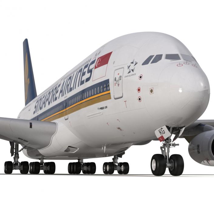 Airbus A380-900 Singapore Airlines 3D model