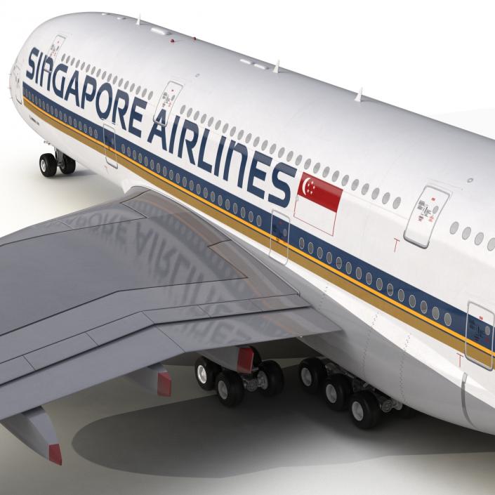 Airbus A380-900 Singapore Airlines 3D model