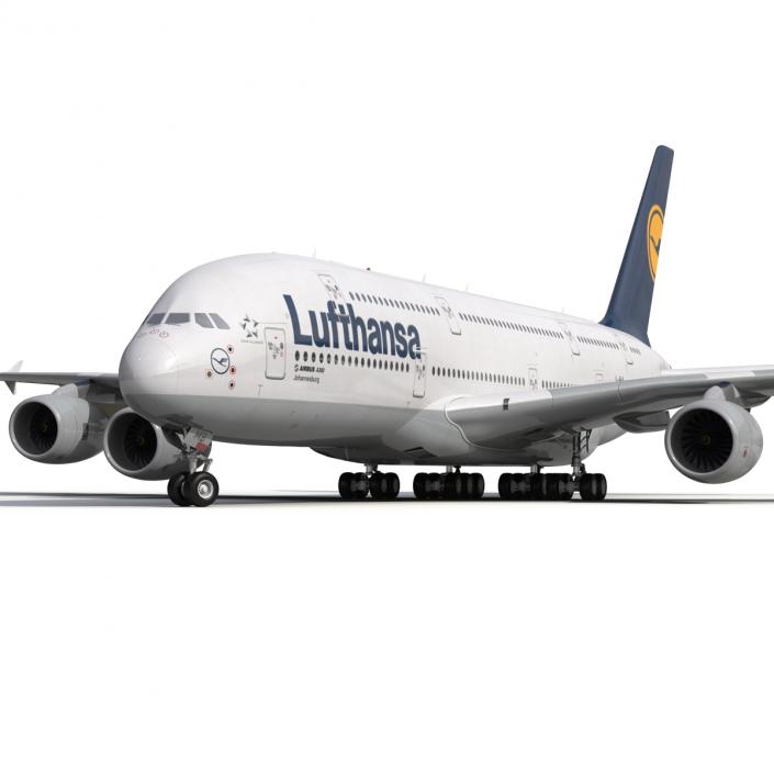 3D model Airbus A380-900 Lufthansa